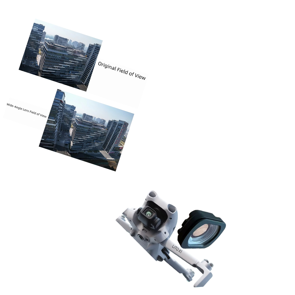 Drone Camera Filter - DJI Lito x1용 광각 렌즈, 광학