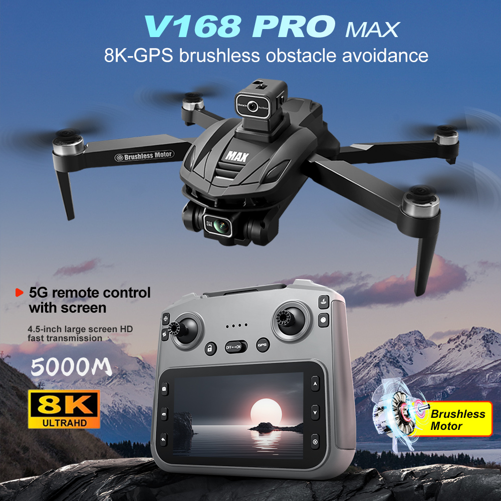 Drone Camera Professional - V168 PRO Max GPS 드론 8K