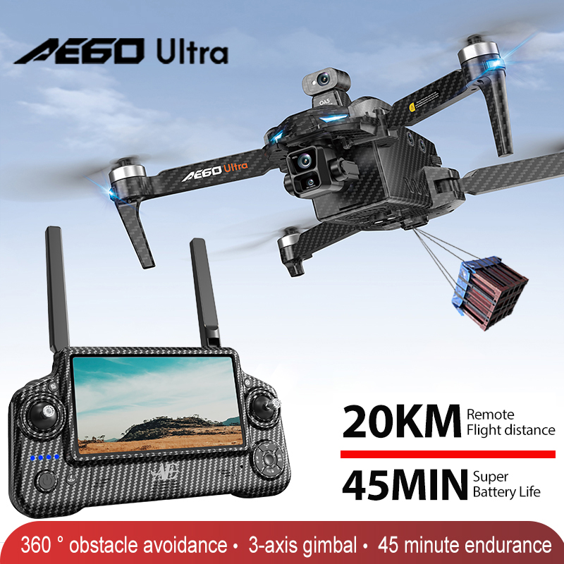 Drone Camera With Gimbal - AE60 GPS 드론 전문가용 8K 카메라