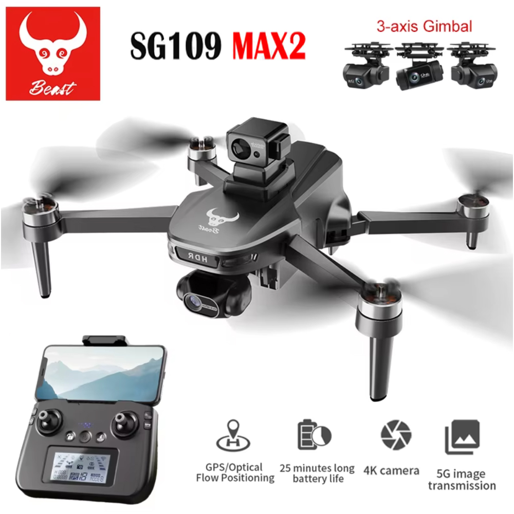 Drone Camera With Gimbal - SG109 MAX2 전문 FPV 8K 카메라