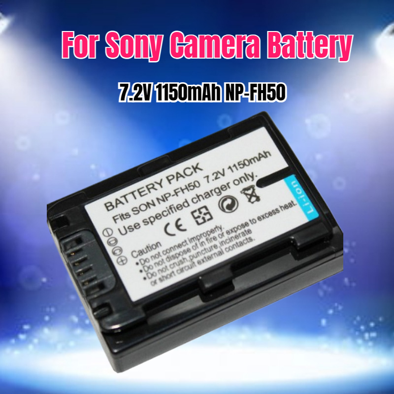 Drone Camera Action - 7.2V 1150mAh NP-FH50 카메라 배터리 (소니