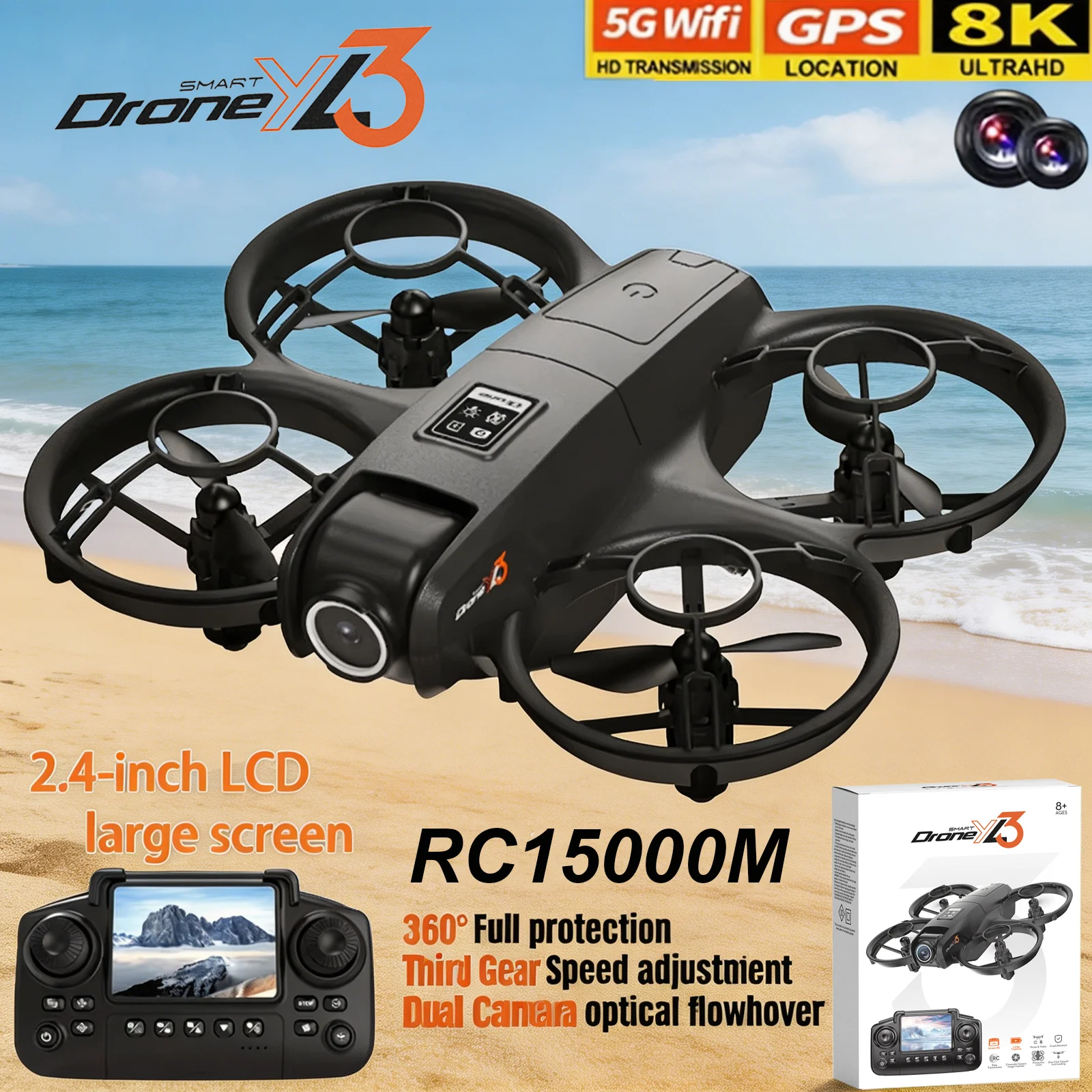 Drone Camera Wide Angle - 새로운 YL3 RC 드론 8K 1080P