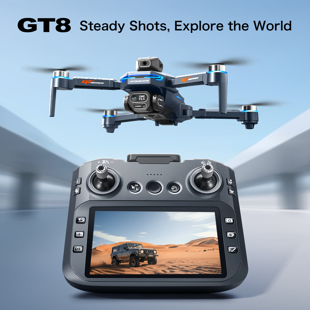 Drone Camera 4K - GT8 장애물 회피 항공 드론 –