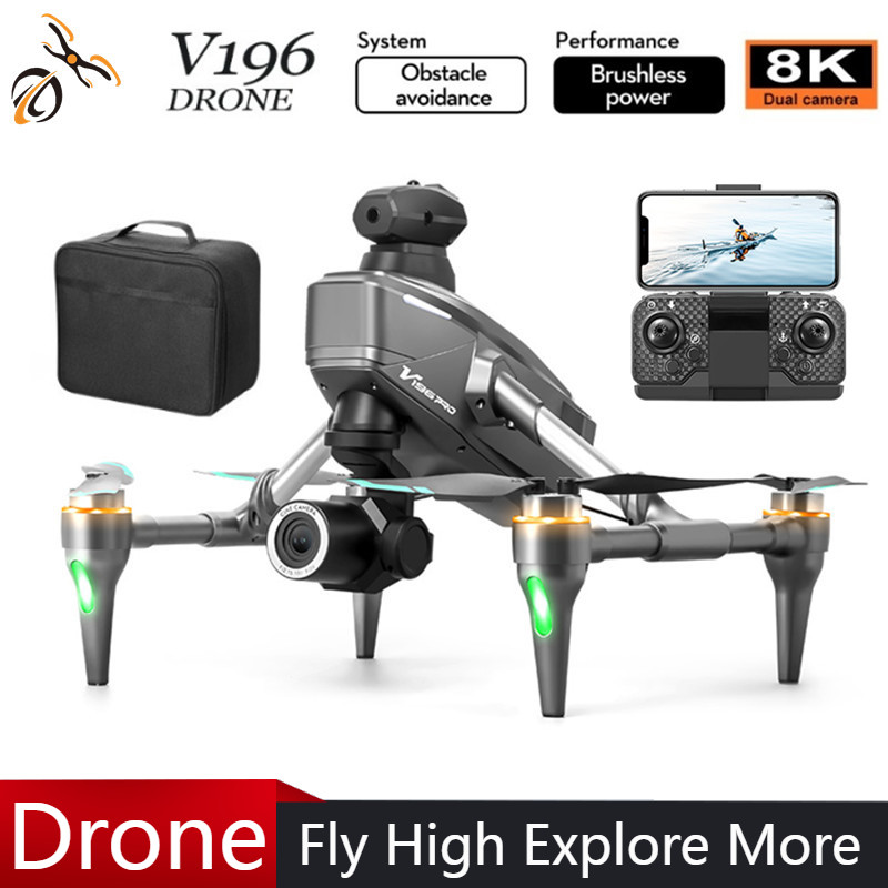 Drone Camera With Gimbal - 2025 V196 자동 장애물 회피 드론