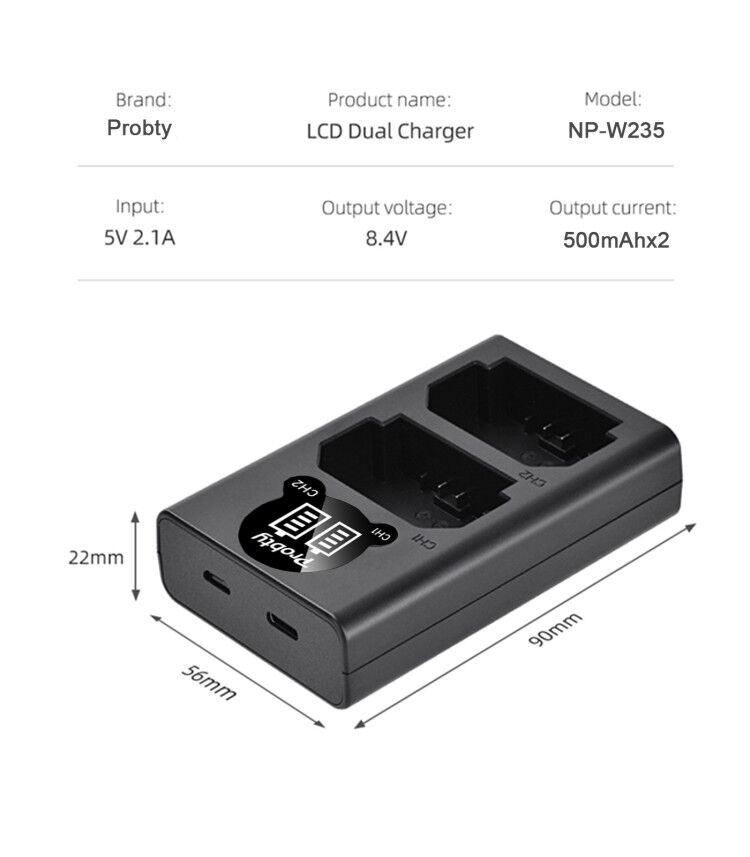 2200mAh NP-W235 NP W235 배터리 LC - Drone Camera Action 리뷰 및 가격