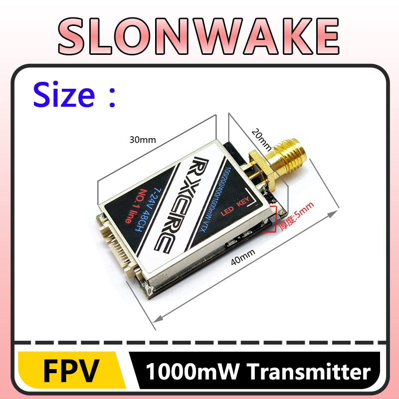 SLONWAKE 5.8G 48CH 1W VTX 100/ - Drone Camera Lens 리뷰 및 가격