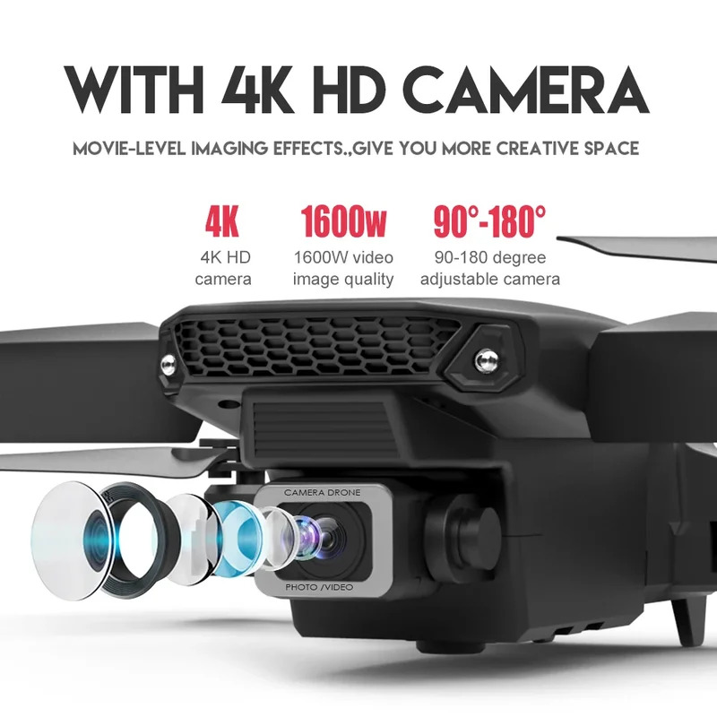 E88 프로 지능형 접이식 드론, 단일/듀얼 카메라 전 - Drone Camera Professional 리뷰 및 가격