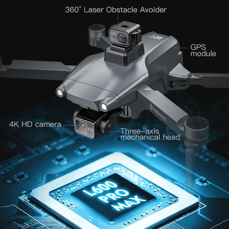 L600 PRO MAX GPS 드론 전문 4K 3축 P - Drone Camera With Gimbal 리뷰 및 가격