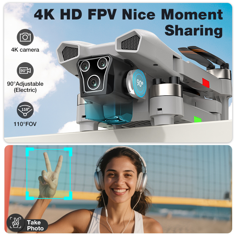 새로운 핫 L017 프로 드론 브러시리스 3D 롤 36 - Drone Camera With Gimbal 리뷰 및 가격