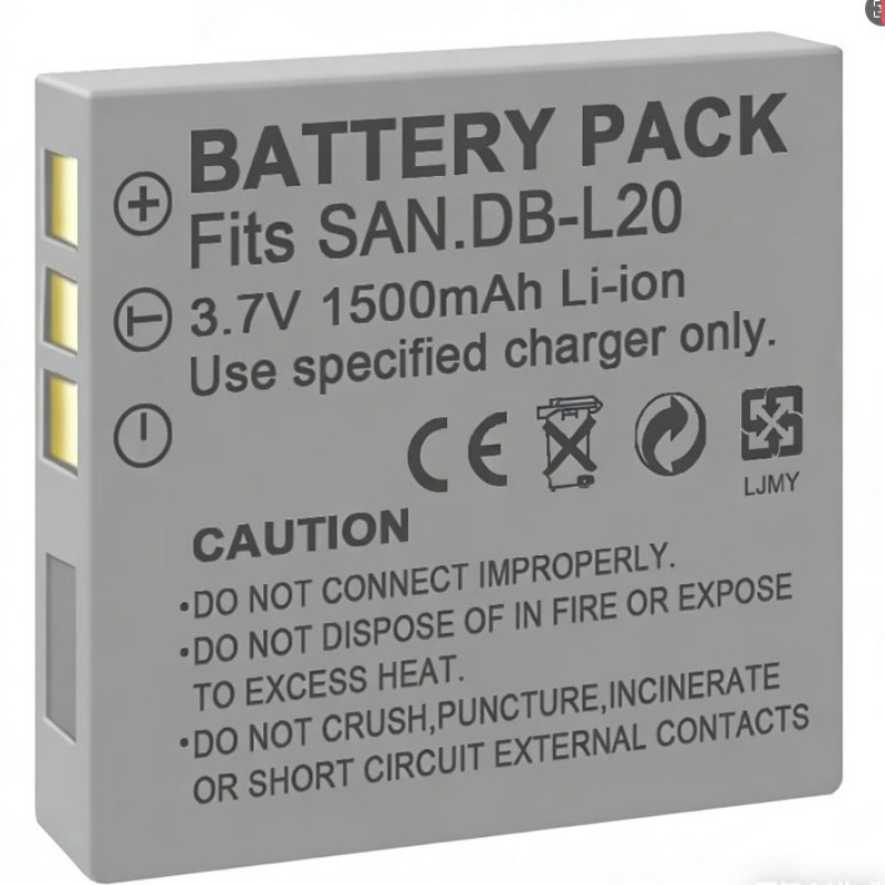 3.7V 1500mAh DB-L20 배터리 (산요 엑스 - Drone Camera Action 리뷰 및 가격